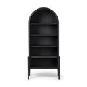 Aveline Tolle Bookcase - Drifted Matte Black W Black Shelves