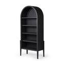 Aveline Tolle Bookcase - Drifted Matte Black W Black Shelves