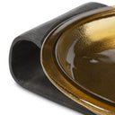 Chic Runa Bowl - Amber Cast Glass