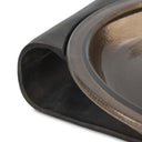 Chic Runa Bowl - Smoked Brown Cast Glass