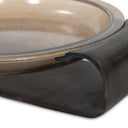 Chic Runa Bowl - Smoked Brown Cast Glass