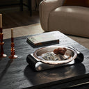 Chic Runa Bowl - Smoked Brown Cast Glass