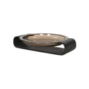 Chic Runa Bowl - Smoked Brown Cast Glass