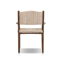 Arista Outdoor Dining Armchair - Stained Saddle Brown
