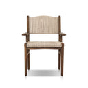 Arista Outdoor Dining Armchair - Stained Saddle Brown