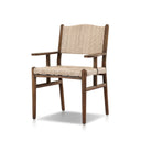 Arista Outdoor Dining Armchair - Stained Saddle Brown