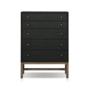 Verity Tall Dresser - Black Raffia