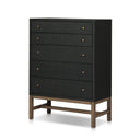 Verity Tall Dresser - Black Raffia
