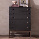 Verity Tall Dresser - Black Raffia