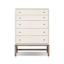 Verity Tall Dresser - Ivory Painted Raffia