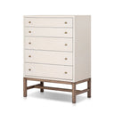 Verity Tall Dresser - Ivory Painted Raffia