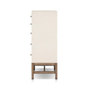 Verity Tall Dresser - Ivory Painted Raffia
