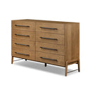 Verity Rosedale 8 Drawer Dresser - Amber Oak Veneer