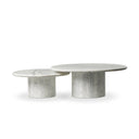 Aurelia Stuart Nesting Coffee Table Set - White Calacatta Marble