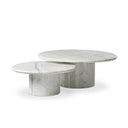 Aurelia Stuart Nesting Coffee Table Set - White Calacatta Marble