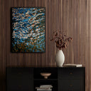 Azure Reflection Reflecting Blue by Geoffrey Baris - 30X40 Black Maple