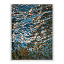 Azure Reflection Reflecting Blue by Geoffrey Baris - 36X48 White Maple