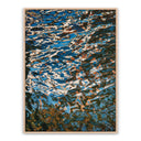 Azure Reflection Reflecting Blue by Geoffrey Baris - 18X24 White Oak