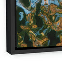 Azure Reflection Reflecting Blue by Geoffrey Baris - 24X32 Black Maple