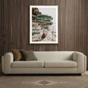 Aria Collection Sea Side by Natalie Obradovich - 30X40 Rustic Walnut