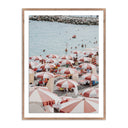 Aurelia Amalfi Umbrellas by Natalie Obradovich - 30X40 Rustic Walnut