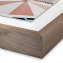 Aurelia Amalfi Umbrellas by Natalie Obradovich - 24X32 Rustic Walnut