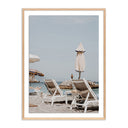 Aetherial People Watching From A Lounge Chair - 48X72 White Oak