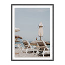 Aetherial People Watching From A Lounge Chair - 36X48 Black Maple