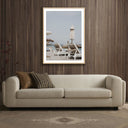 Aetherial People Watching From A Lounge Chair - 30X40 White Oak