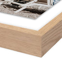 Aetherial People Watching From A Lounge Chair - 24X32 White Oak