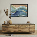 Gentle Waves Wash Over Me by Ahn Hee Strain - 40X30 Black Maple