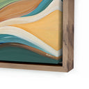 Aurelia Trail To Teal Lake by Ahn Hee Strain - 18X24 Rustic Walnut