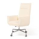 Elegant Lionel Desk Chair - Kerbey Ivory