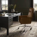 Elegant Lionel Desk Chair - Chaps Saddle