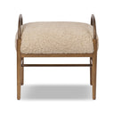 Vesper Demi Accent Stool - Beige Shearling