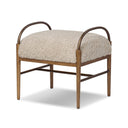 Vesper Demi Accent Stool - Beige Shearling
