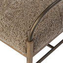 Vesper Demi Accent Stool - Taupe Shearling