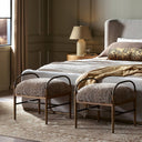 Vesper Demi Accent Stool - Taupe Shearling