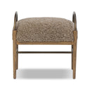 Vesper Demi Accent Stool - Taupe Shearling