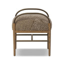 Vesper Demi Accent Stool - Taupe Shearling