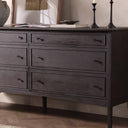 Aurelia Maggie 6 Drawer Dresser - Smoked Black Oak Veneer