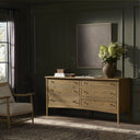 Aurelia Maggie 6 Drawer Dresser - Aged Smoked Oak Resawn