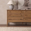 Aurelia Maggie 6 Drawer Dresser - Aged Smoked Oak Resawn