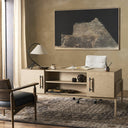 Verity Rosedale Executive Desk - Yucca Oak Veneer