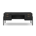 Verity Rosedale Executive Desk - Ebony Oak Veneer