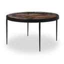 Aveline Yoko Nesting Table - Large Smoked Brown Cast Glass