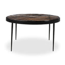 Aveline Yoko Nesting Table - Large Smoked Brown Cast Glass