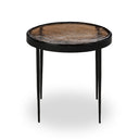 Aveline Yoko Nesting Table - Small Smoked Brown Cast Glass