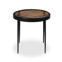 Aveline Yoko Nesting Table - Small Smoked Brown Cast Glass