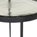 Yoko Nesting Table - Small Clear Cast Glass
